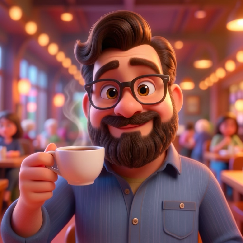 Guy Holding a Coffee